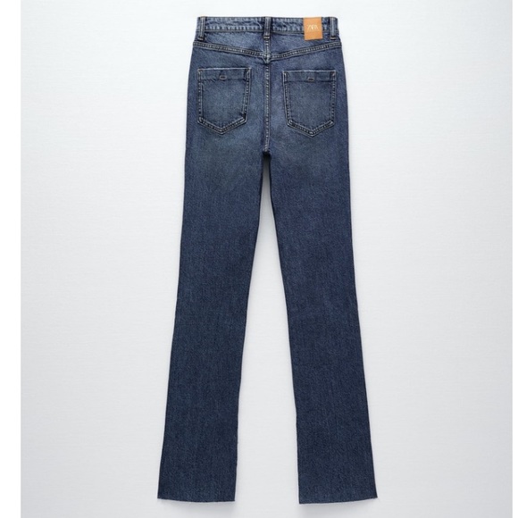 ZARA Slim Flare Blue Jeans - Picture 7 of 7